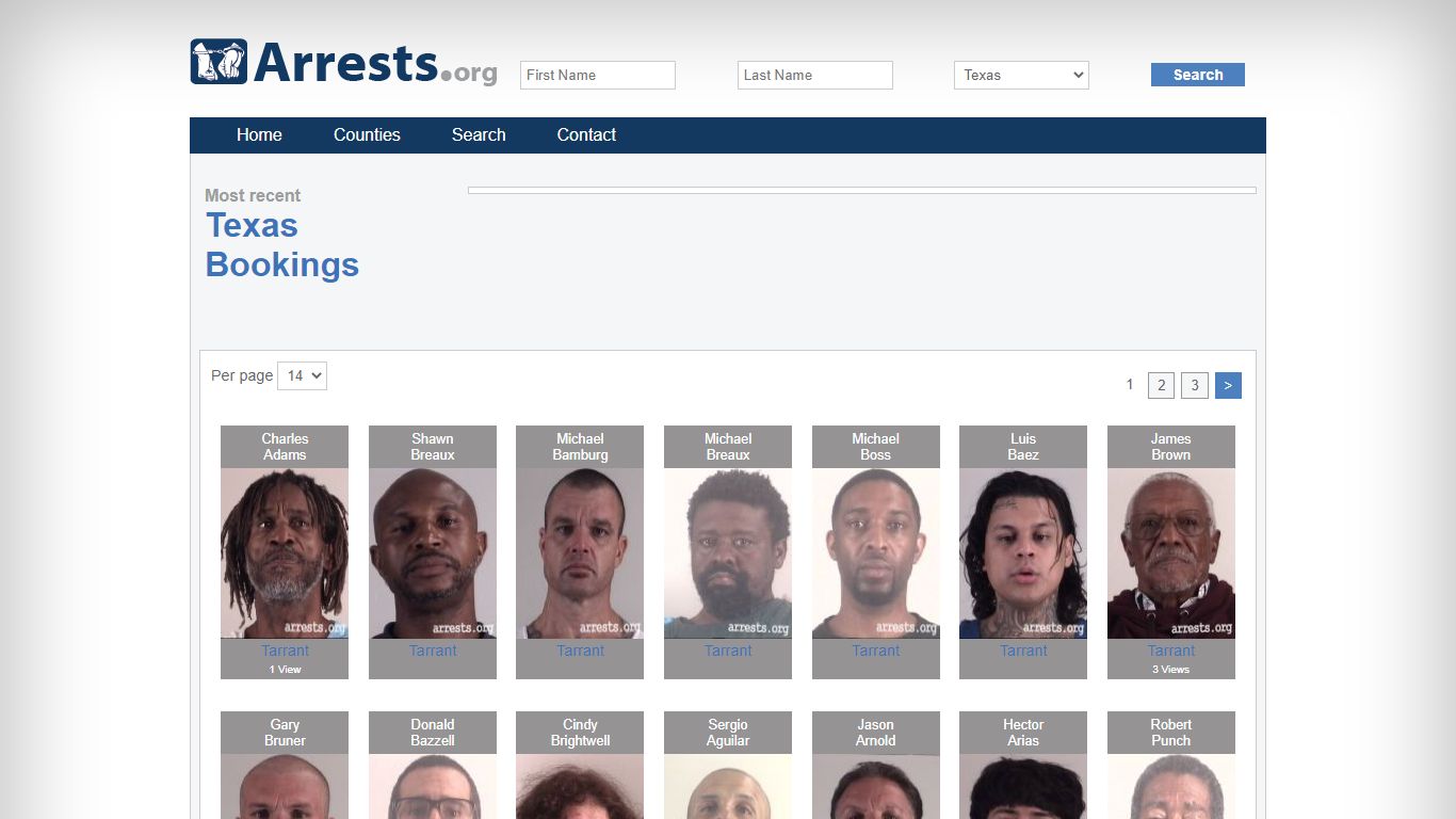 Texas Arrests and Inmate Search